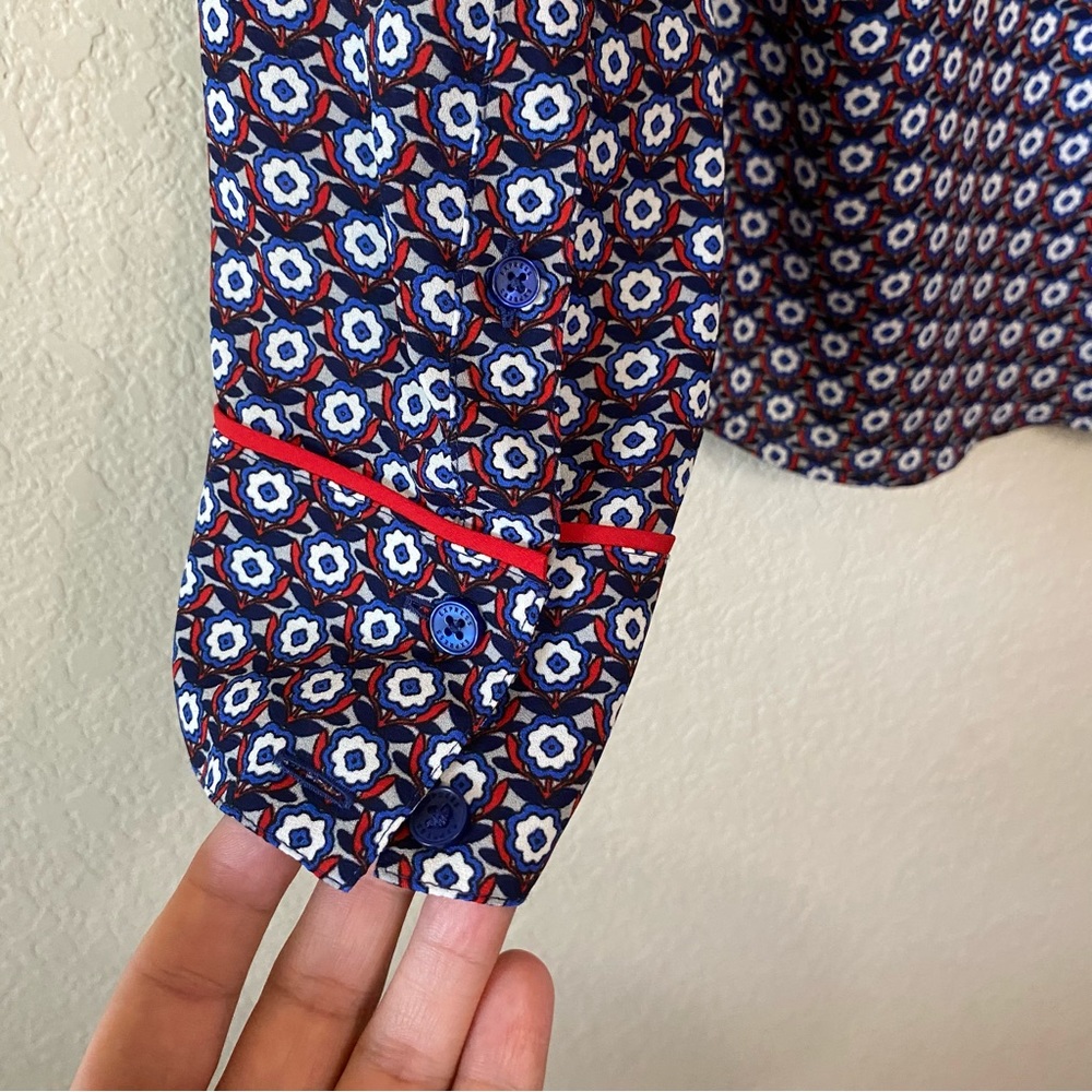 Express Flower Pattern Western Style Button Down … - image 4